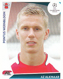 Pontus Wernbloom AZ Alkmaar samolepka UEFA Champions League 2009/10 #510